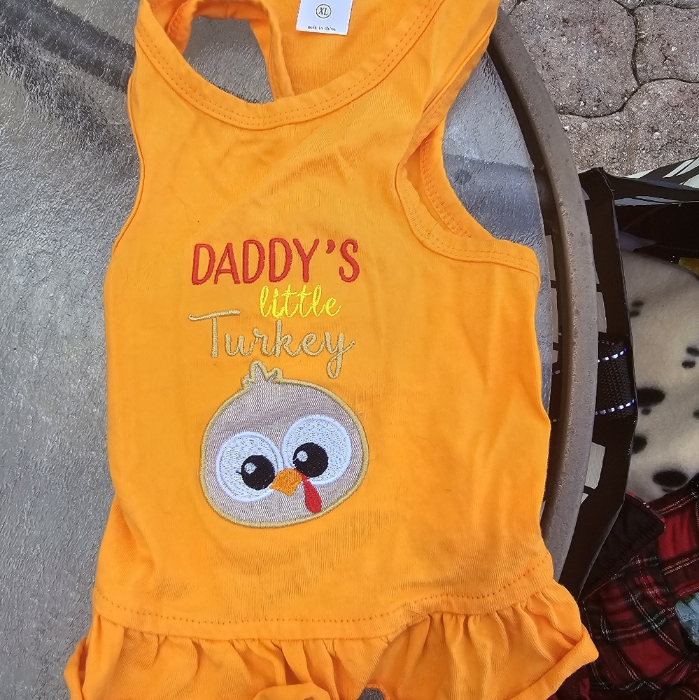 X large Thanksgiving dress for dogs